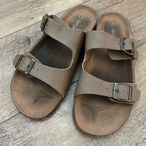 Cat & Jack Brown Double Strap Sandals